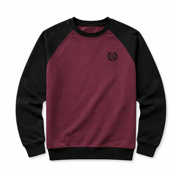 HG Raglan Fleece Sweat Shirt - Maroon  (Minor Fault)