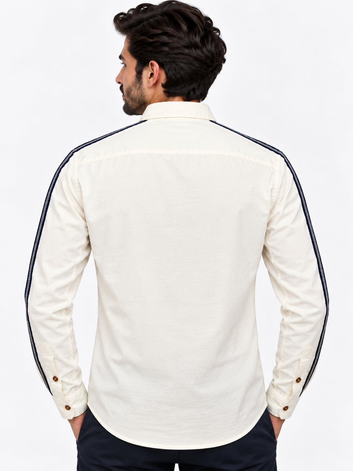 Hangree Designer White Casual Shirt