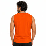 Men's Bandana Graphic Sleeveless Tank Top - Orange