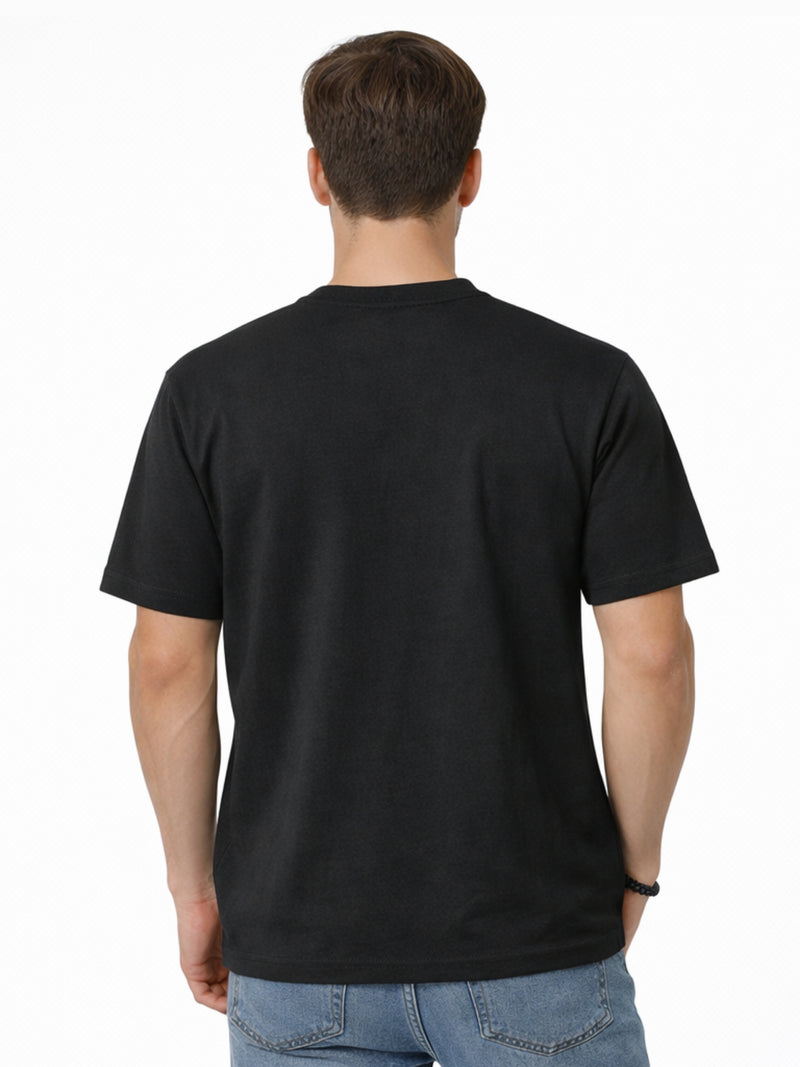 Men’s Premium Contrast Pocket T-Shirt – Black