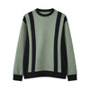 HG Cut & Sew Color-Block Crewneck Terry Sweat Shirt – Sage Green