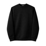 HG Men's Premium Polyestre Fleece Pattern Sweat Shirt - Black