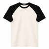 Men's Classic Raglan Tee Shirt - Cream & Black