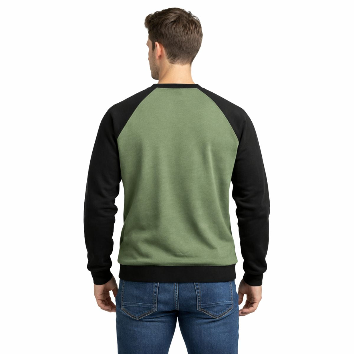 HG Signature Raglan Fleece Sweat Shirt - Hazel Green