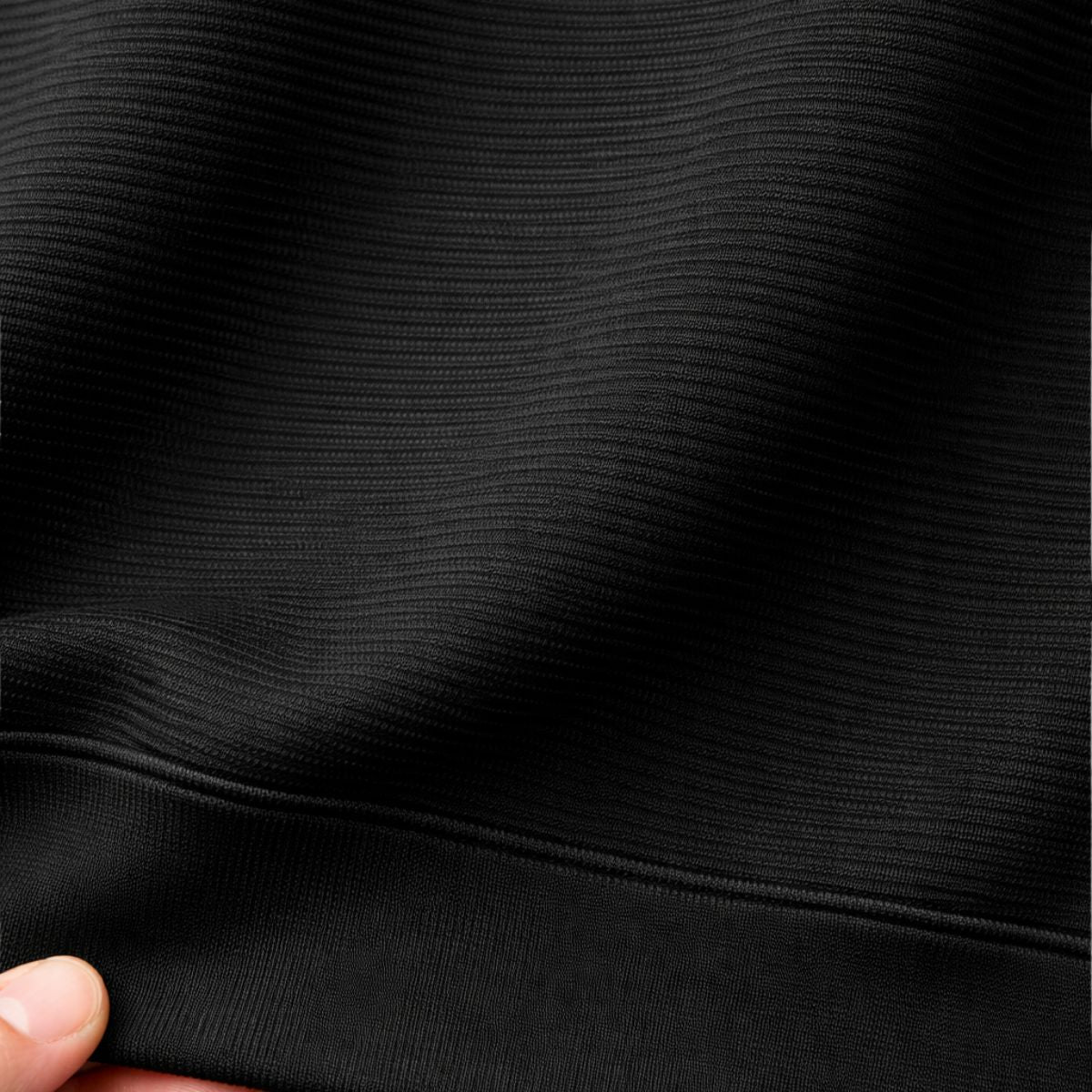 HG Men's Premium Polyestre Fleece Pattern Sweat Shirt - Black