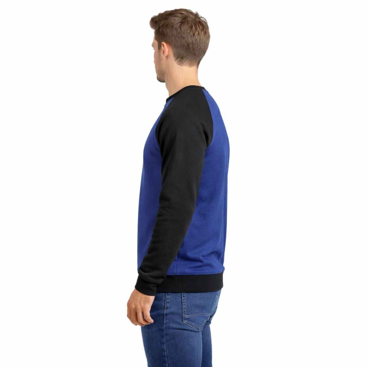 HG Signature Raglan Fleece Sweat Shirt - Royal Blue