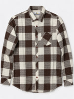 Irish Cotton Contrast Check Casual Shirt