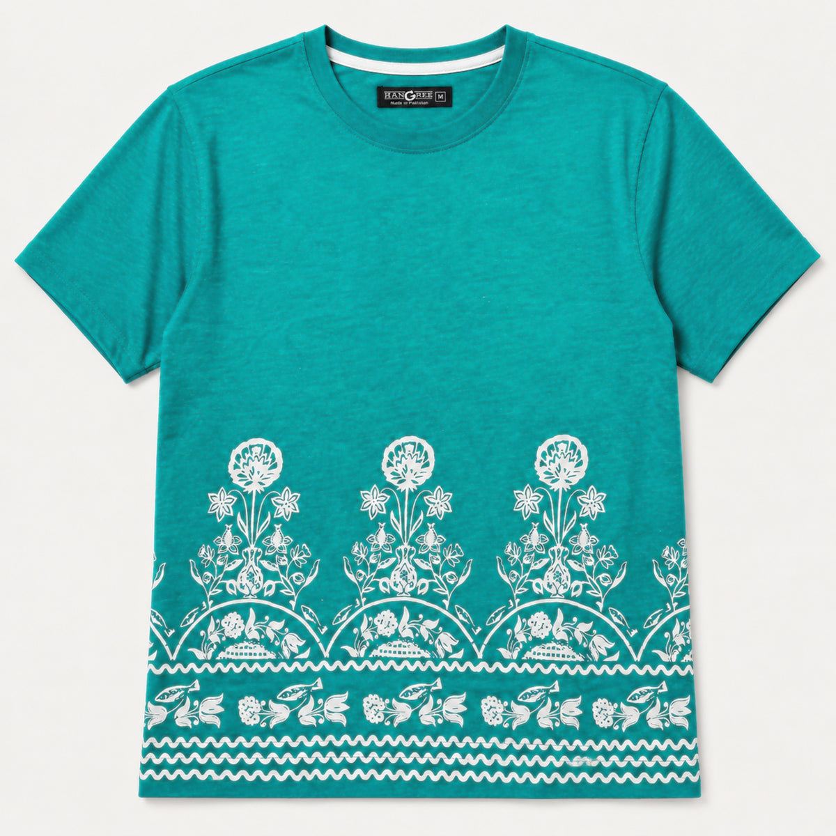 Women's Heritage Floral Border Cotton Jersey T-Shirt