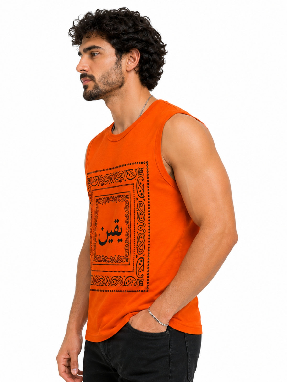 Men's Bandana Graphic Sleeveless Tank Top