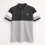 Men’s Premium Colorblock Polo Shirt – Mouse Gray