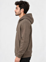 Men’s Plain Fleece Zip-Up Hoodie