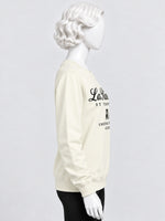 Women's "La Riviera" Printed Interlock Sweatshirt
