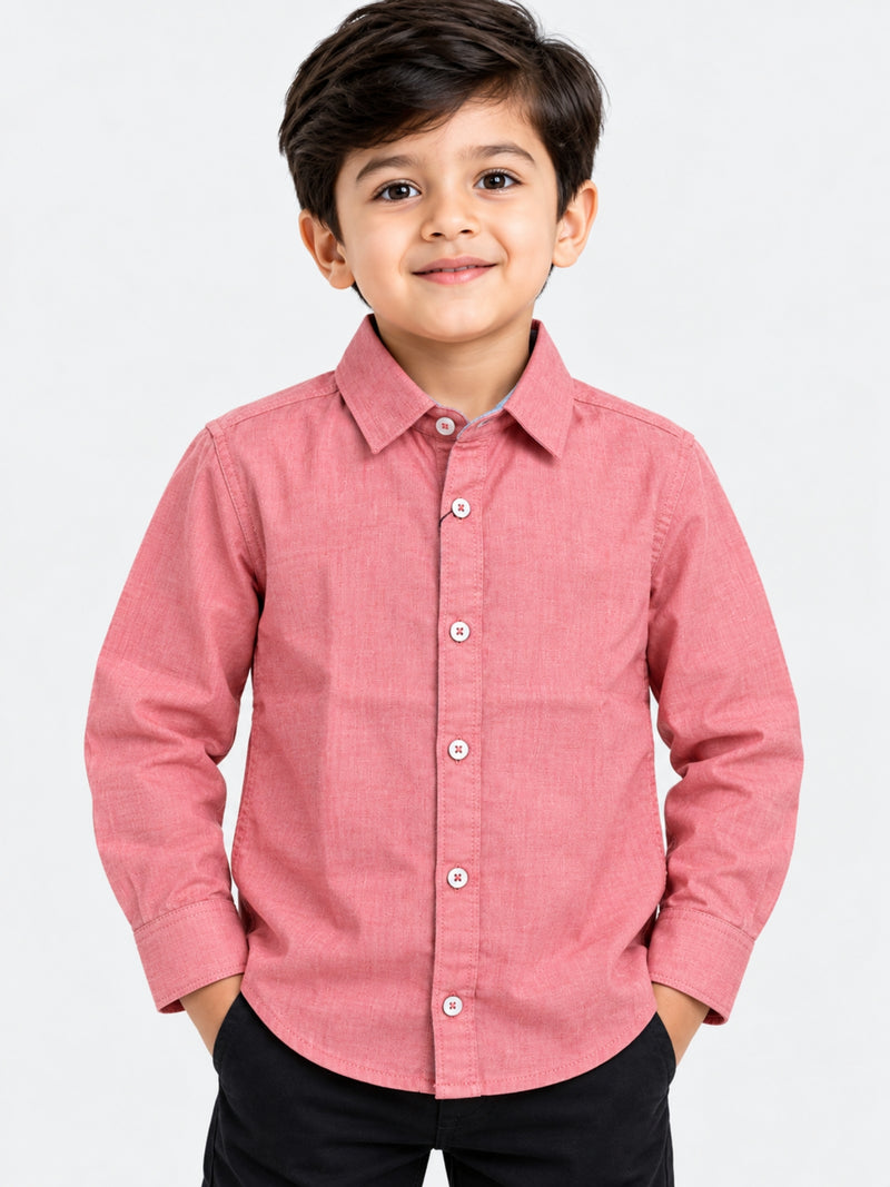 Boy's Supper Solid Casual Shirt