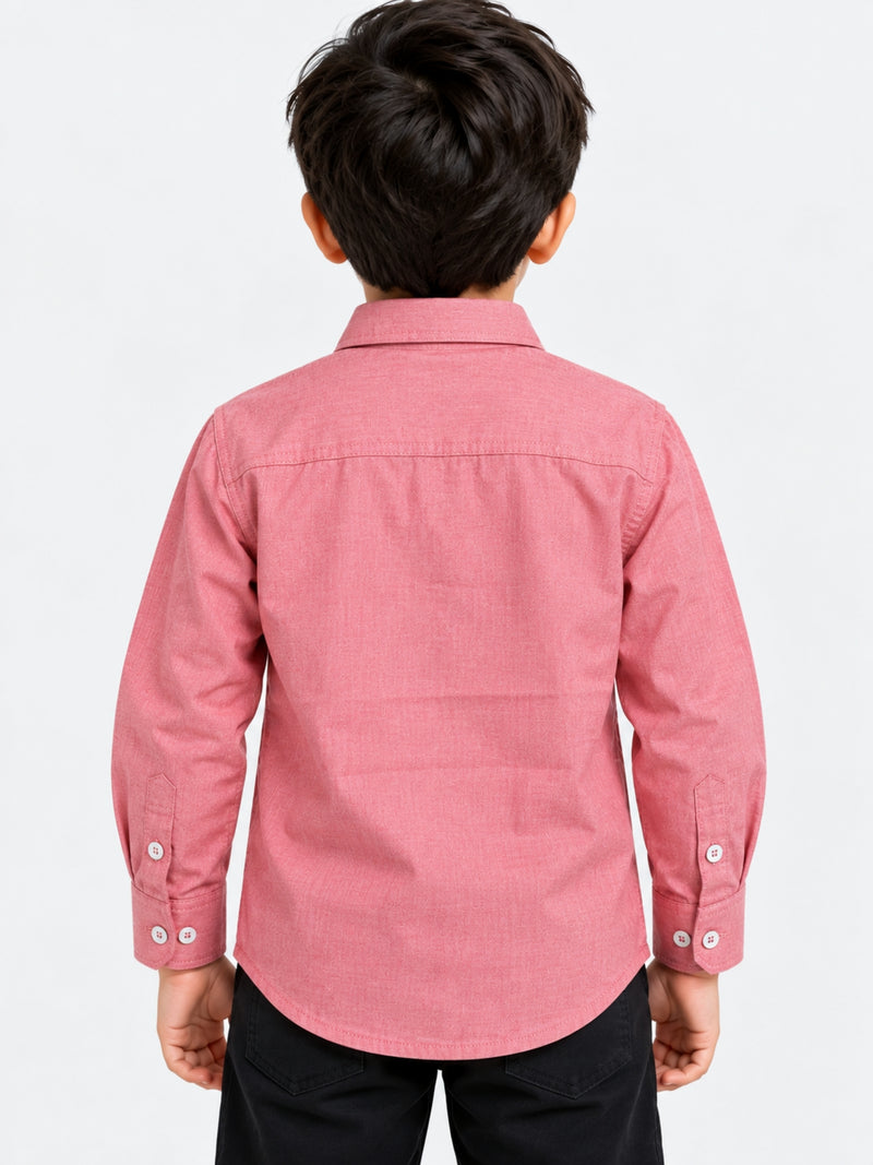 Boy's Supper Solid Casual Shirt
