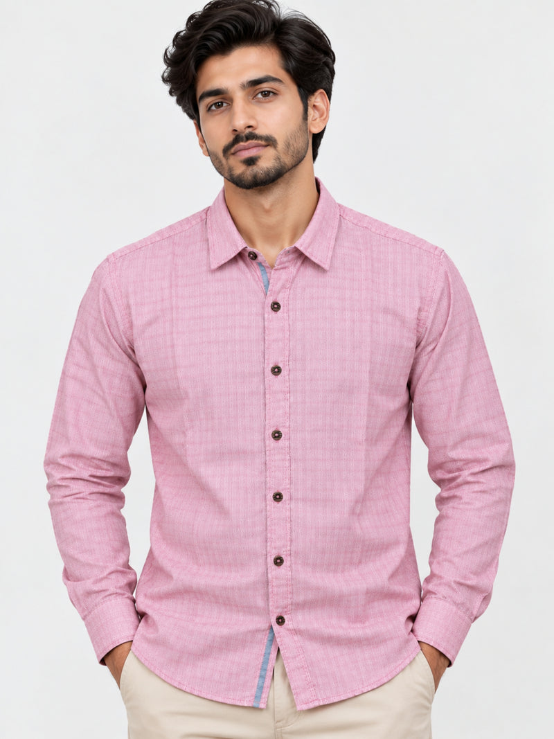 Unique Pink Casual Shirt