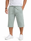 Men's Basic Summer Essential 3 Quarter Shorts - Ash Gray