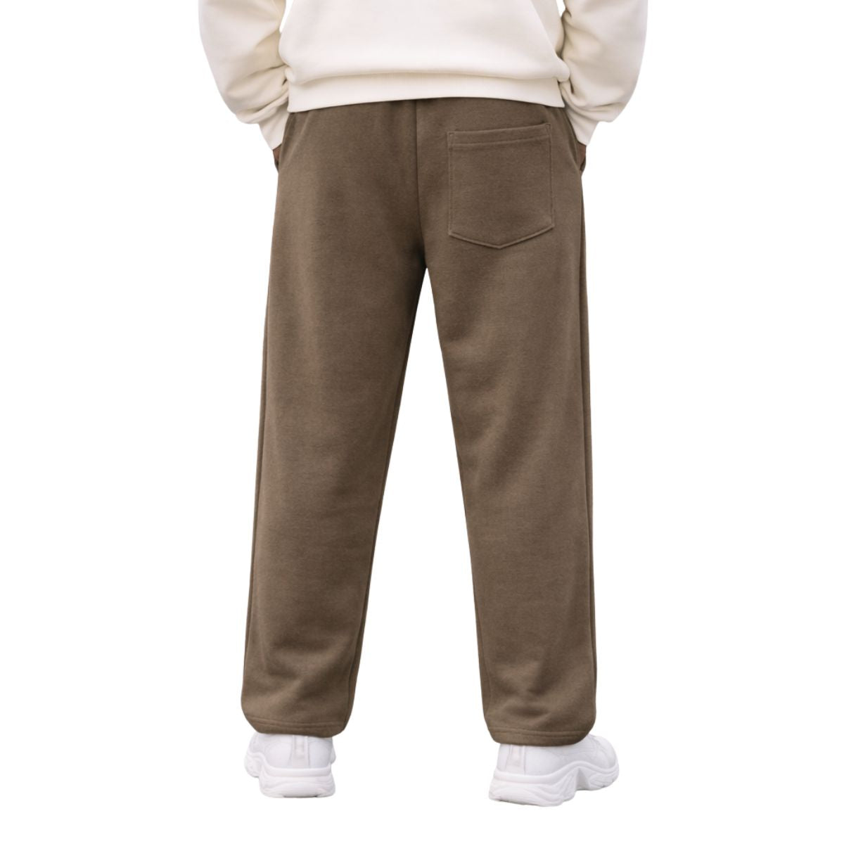 HG Men's Classic Straight Fit Fleece Sweat Pant - Brown