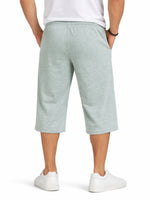 Men's Basic Summer Essential 3 Quarter Shorts - Ash Gray
