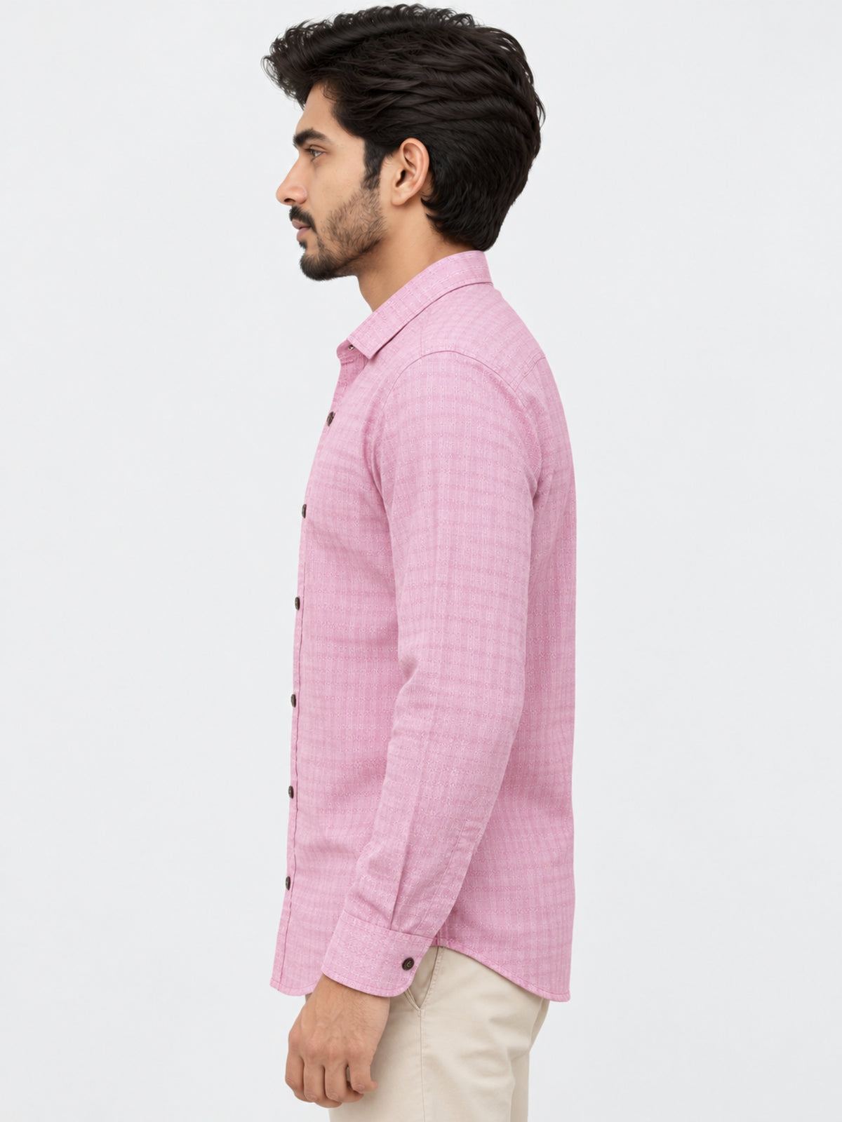 Unique Pink Casual Shirt