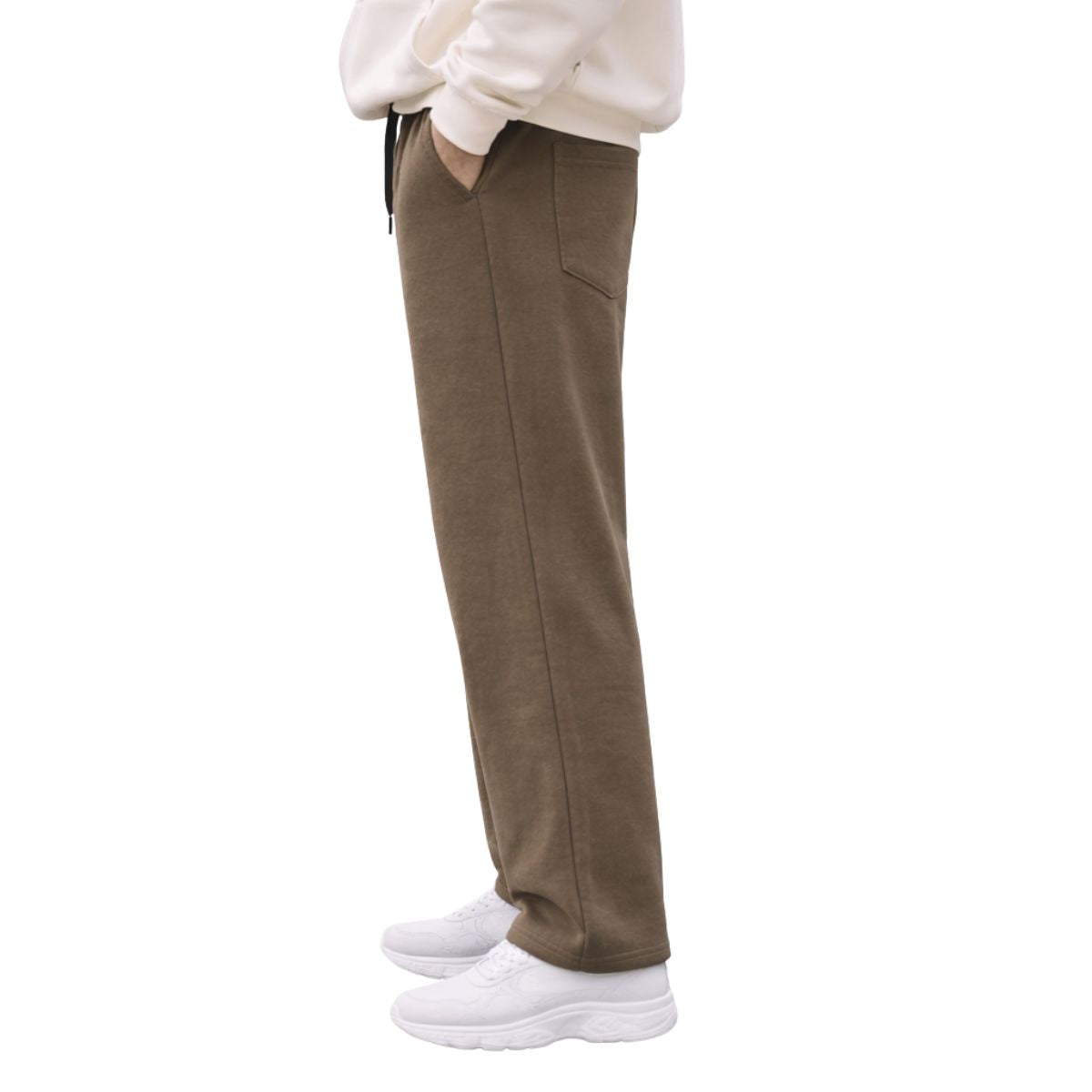 HG Men's Classic Straight Fit Fleece Sweat Pant - Brown