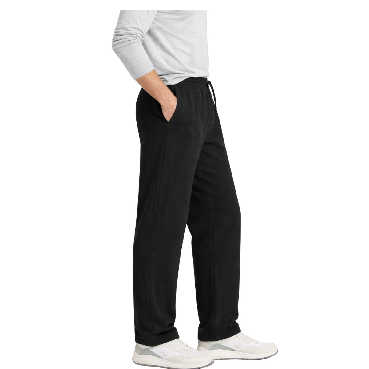 HG Men's Classic Straight Fit Fleece Sweat Pant - Black