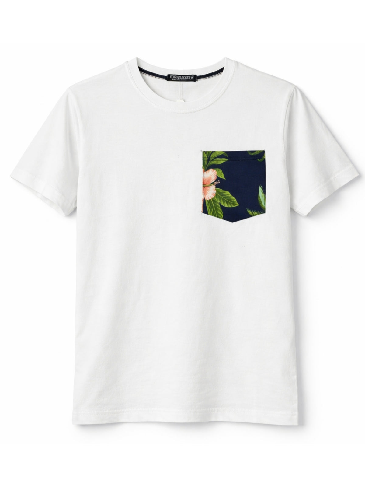 Men’s Premium Contrast Pocket T-Shirt – White