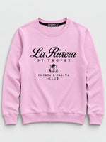 Women's "La Riviera" Printed Interlock Sweatshirt