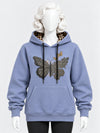 Women's Butterfly Graphic Fleece Hoodie