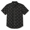 Men’s Geometric Pattern Half Sleeve Casual Shirt – Black