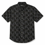 Men’s Geometric Pattern Half Sleeve Casual Shirt – Black