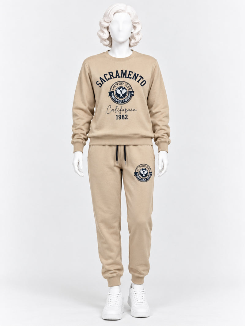Women's Graphic Printed Terry Co-Ord Set