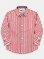 Boy's Multicolor Striped Full Sleeves Casual Shirt