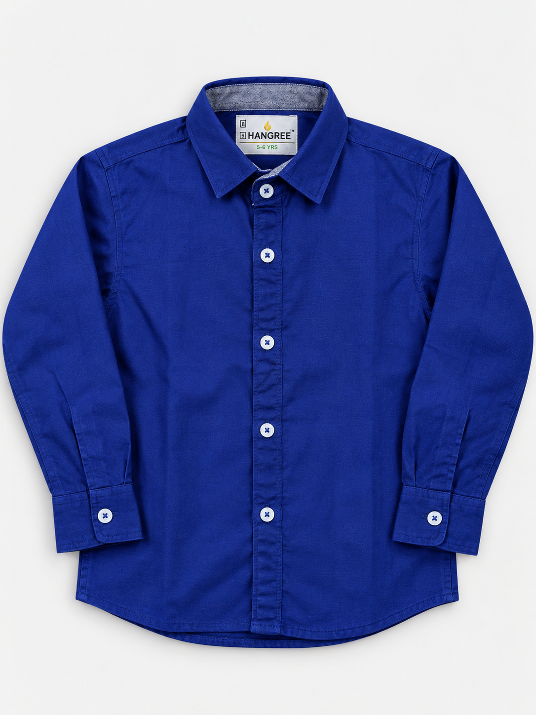 Boy's Plain Full Sleeves Casual Shirt