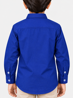 Boy's Plain Full Sleeves Casual Shirt