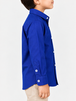 Boy's Plain Full Sleeves Casual Shirt