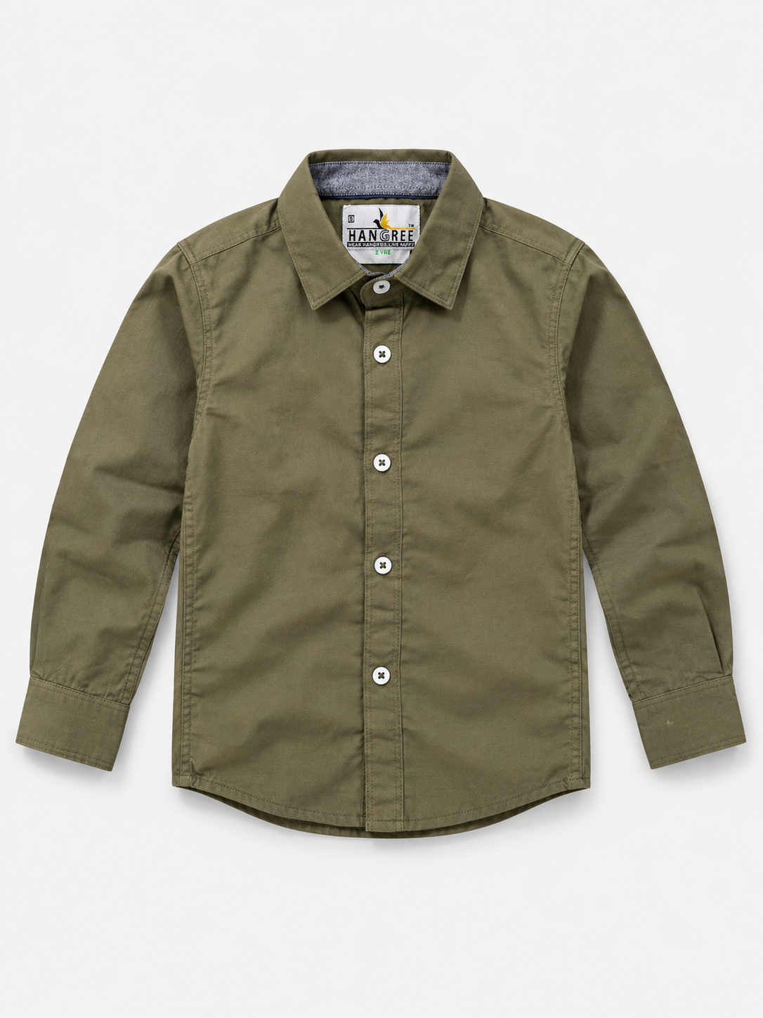Boy's Plain Full Sleeves Casual Shirt