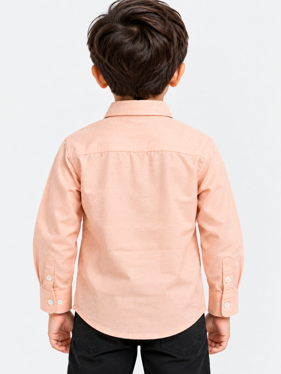 Boy's Plain Full Sleeves Casual Shirt