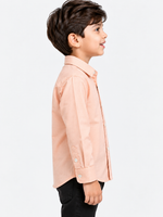 Boy's Plain Full Sleeves Casual Shirt