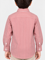 Boy's Multicolor Striped Full Sleeves Casual Shirt