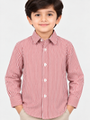 Boy's Multicolor Striped Full Sleeves Casual Shirt