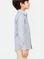 Boy's Multicolor Striped Full Sleeves Casual Shirt