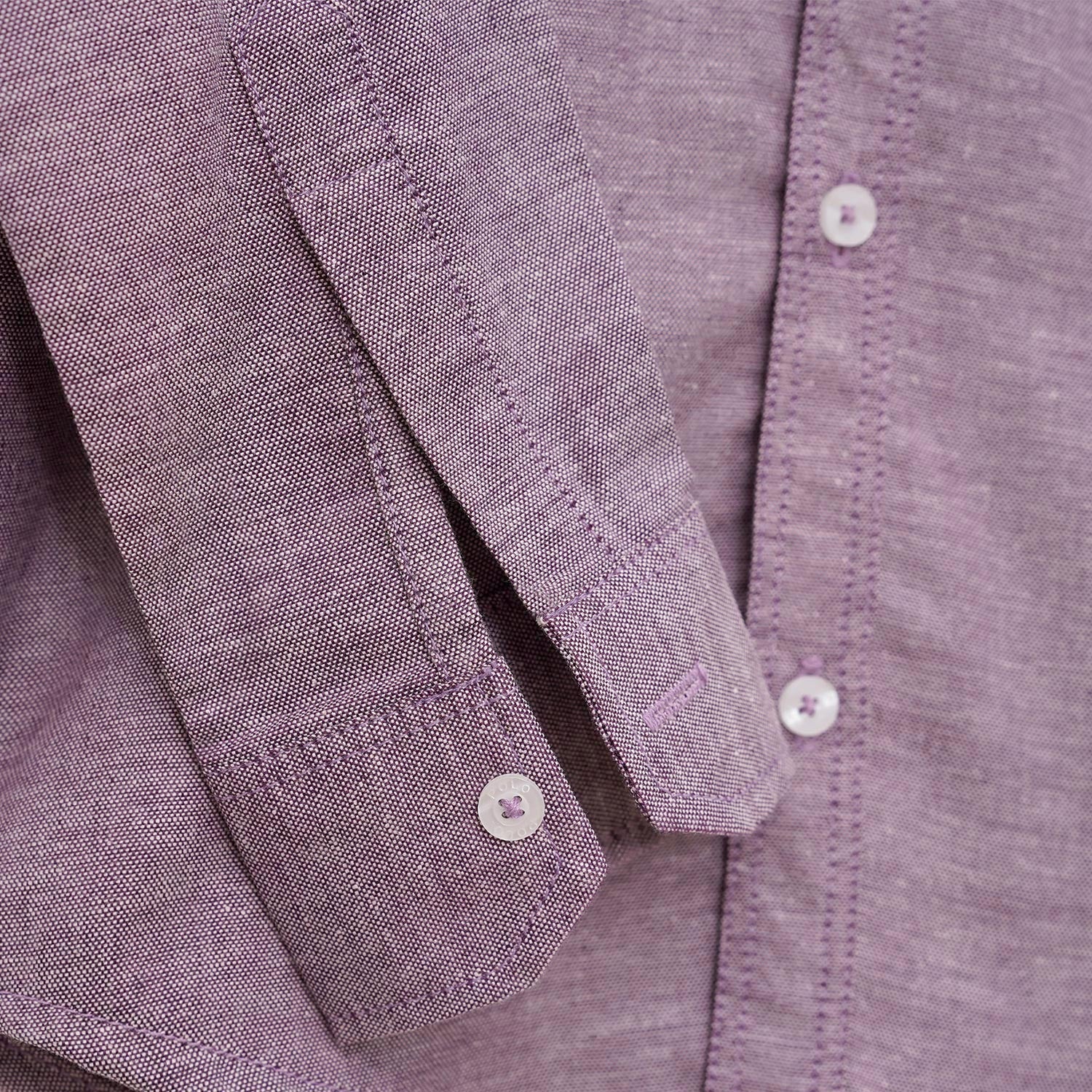 Full Sleeves Boy's Plain Casual Shirt - Move Purple