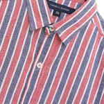 Exclusive Boy's Multicolor Lining Casual Shirt - Red