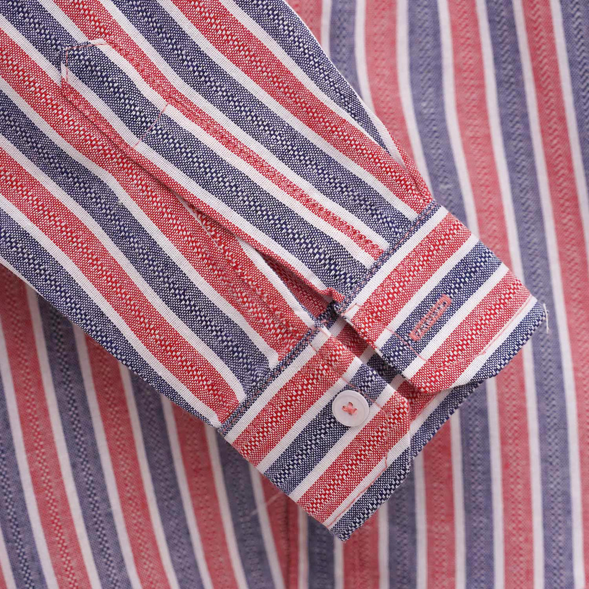 Exclusive Boy's Multicolor Lining Casual Shirt - Red