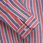 Exclusive Boy's Multicolor Lining Casual Shirt - Red