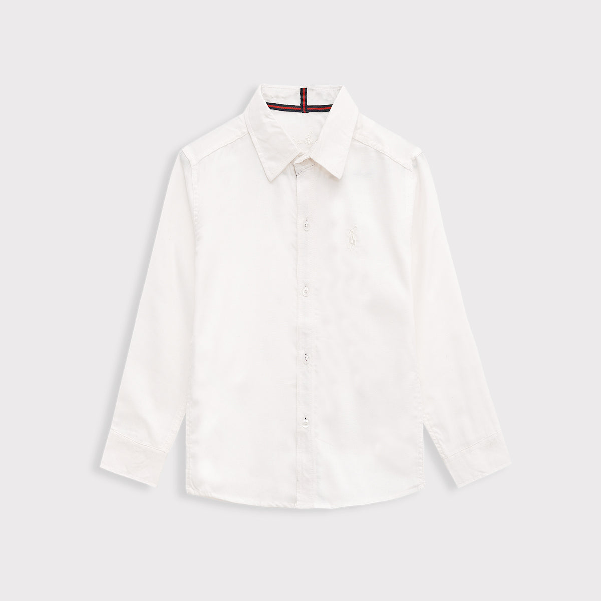 Boy's Classic White Full Sleeves Casual Shirt