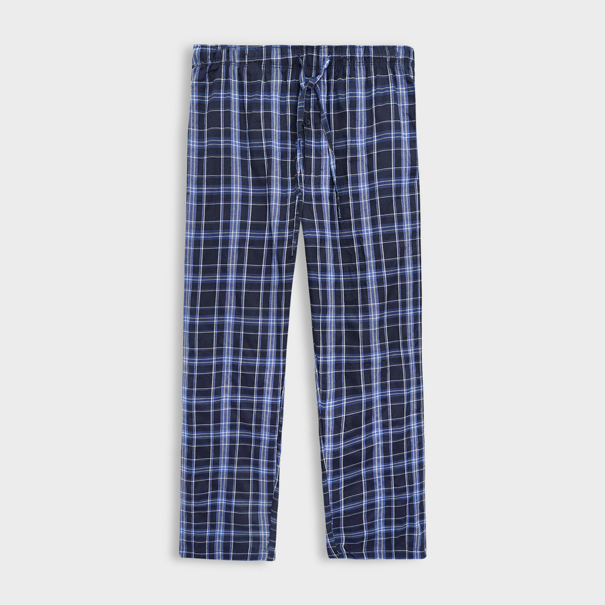 HG Exclusive Men's Cotton Check Style Summers Trouser - Navy
