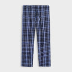 HG Exclusive Men's Cotton Check Style Summers Trouser - Navy