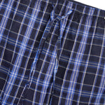 HG Exclusive Men's Cotton Check Style Summers Trouser - Navy