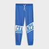 Printed Blue Soft Polyester Summer Trouser